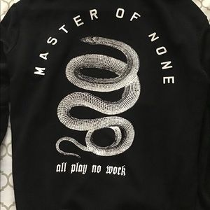 ALL PLAY NO WORK H&M hoodie
